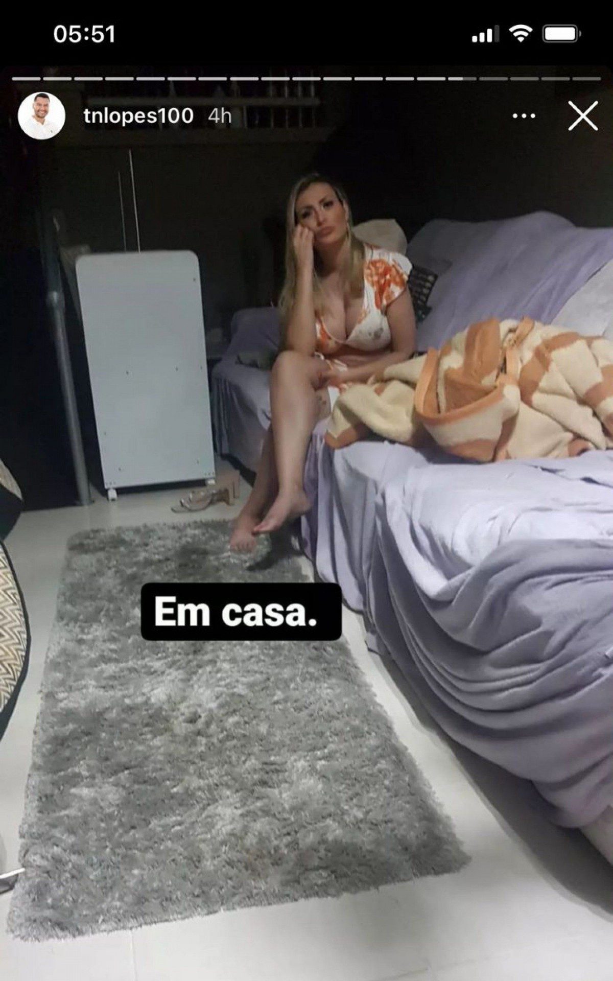 Thiago Lopes falando sobre Andressa Urach em seu Instagram