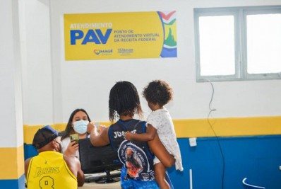 Ponto virtual da Receita Federal em Magé realiza cerca de 600 atendimentos