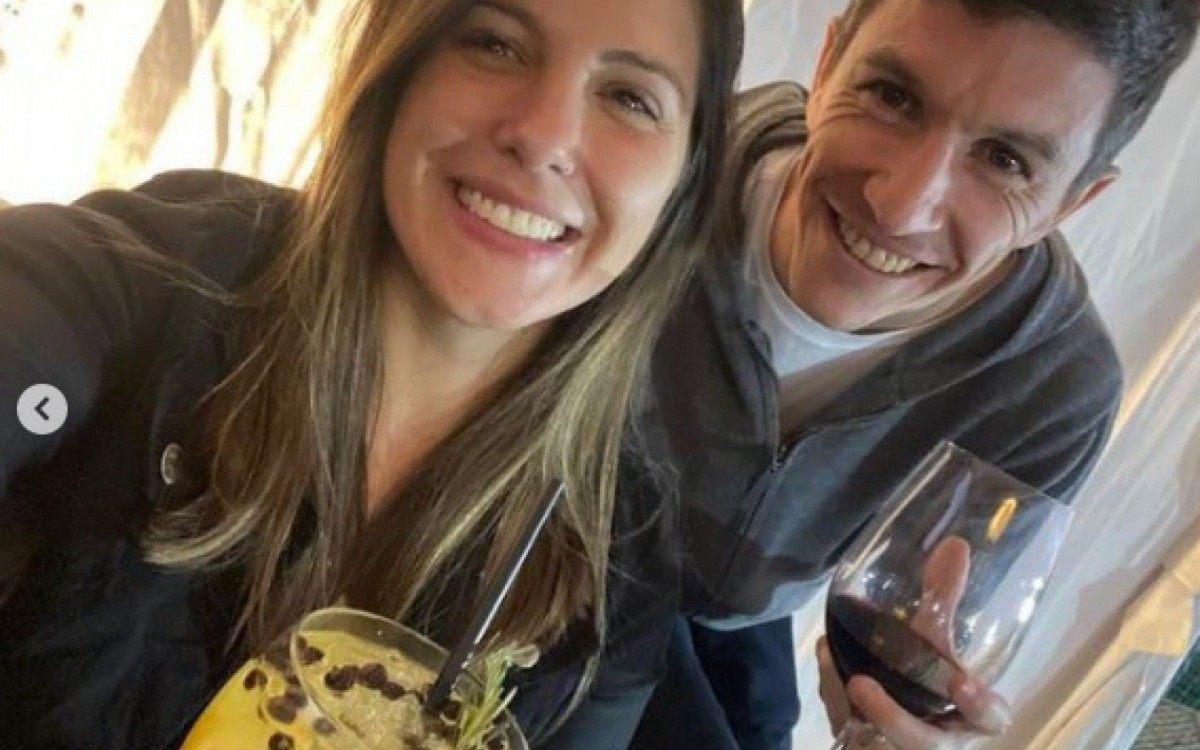 Nacho Fern&aacute;ndez e sua esposa Juli Lombardi 