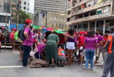 PE: manifestante é atropelada em protesto contra Bolsonaro 
