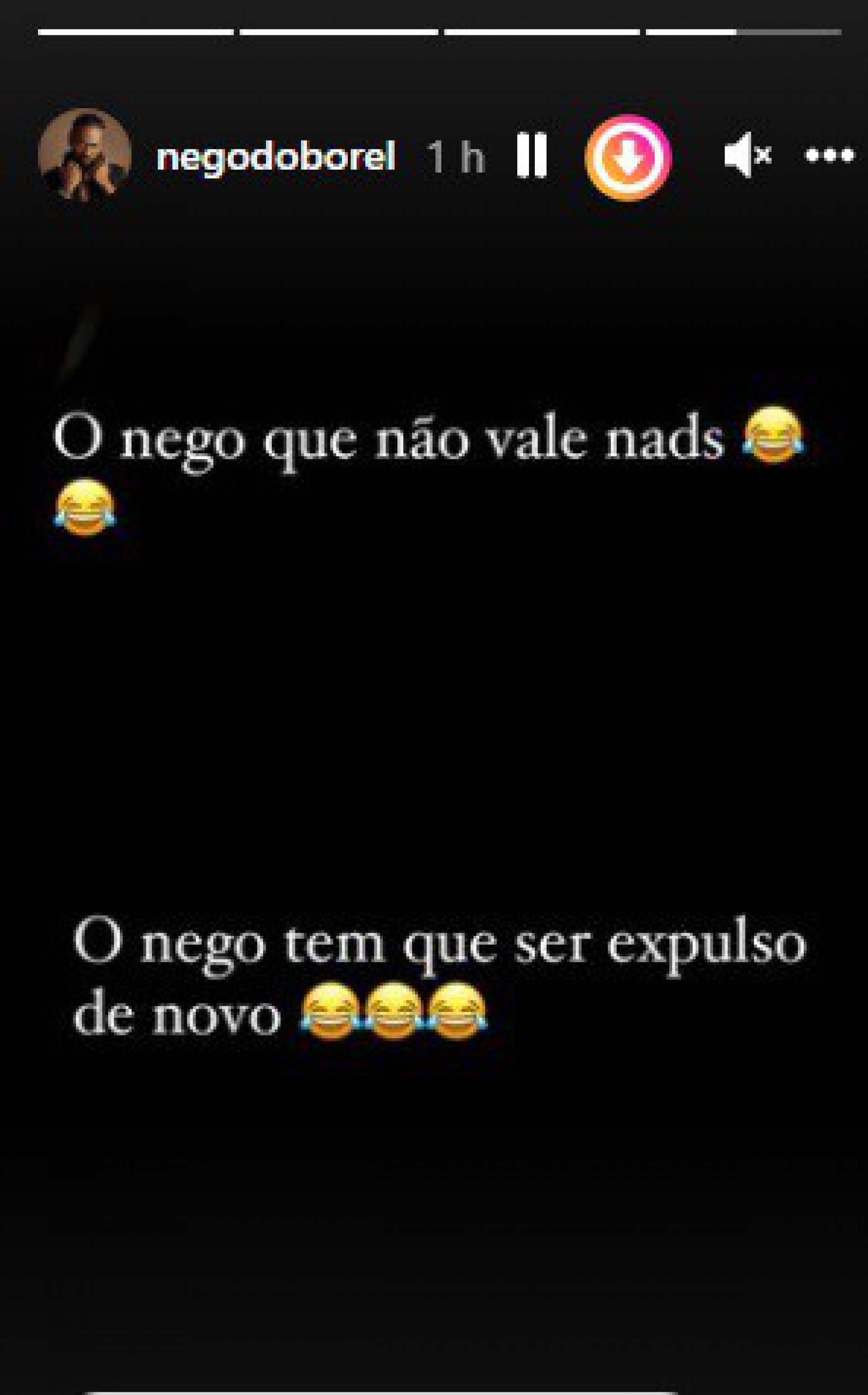 Post de Nego do Borel - Reprodução