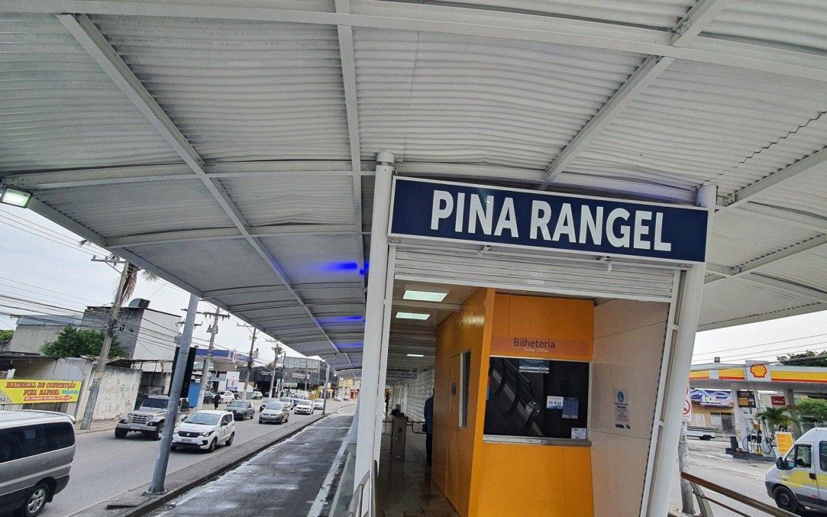 Estação Pina Rangel passou por reformas e voltou a operar nesta segunda-feira - Divulgação/Prefeitura do Rio