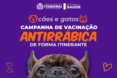 Campanha de vacinação antirrábica em outubro no município