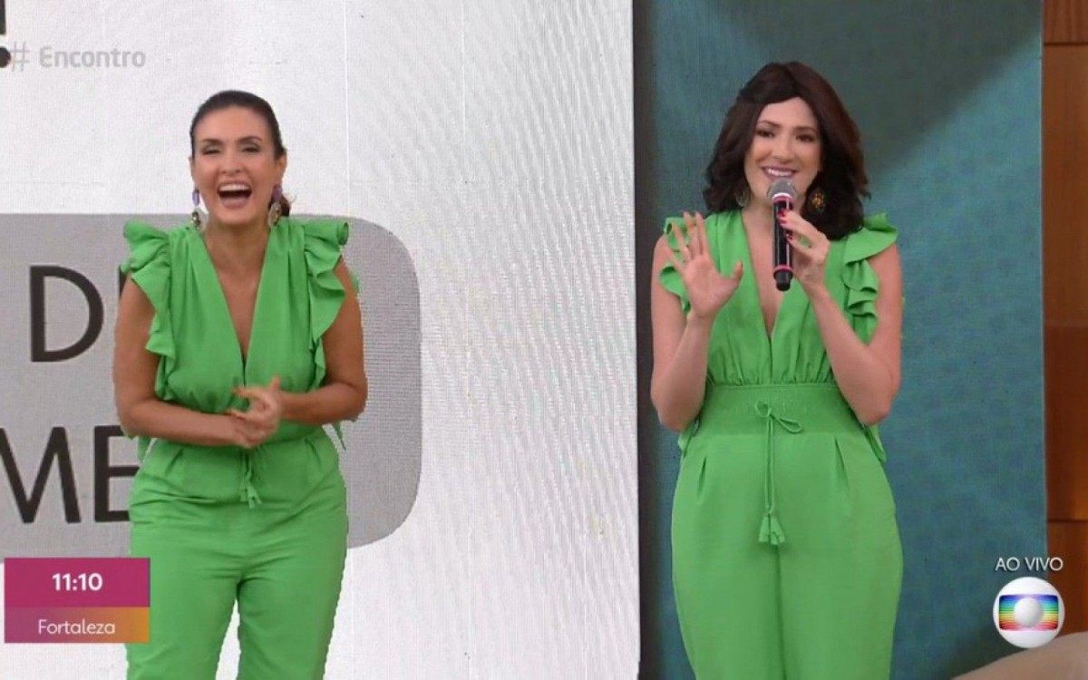 F&aacute;tima Bernardes e Dani Calabresa no 'Encontro' desta ter&ccedil;a-feira