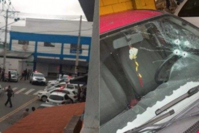 Grupo tenta assaltar mercado e deixa mala com explosivos para trás