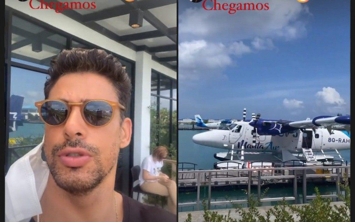 Cau&atilde; Reymond nas Maldivas