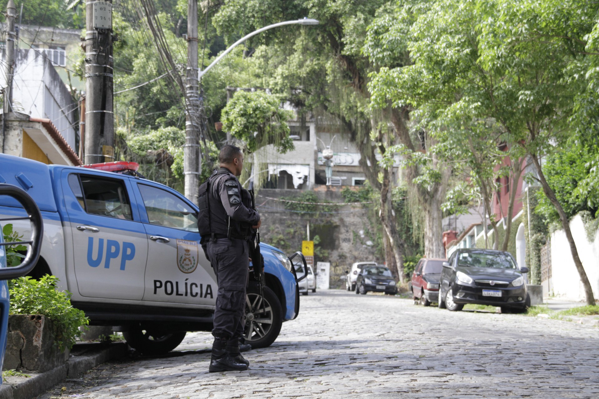Operação da Policia Militar no morro da Formiga, na Tijuca zona norte do Rio de Janeiro,nesta quinta feira (06). - Marcos Porto/Agencia O Dia