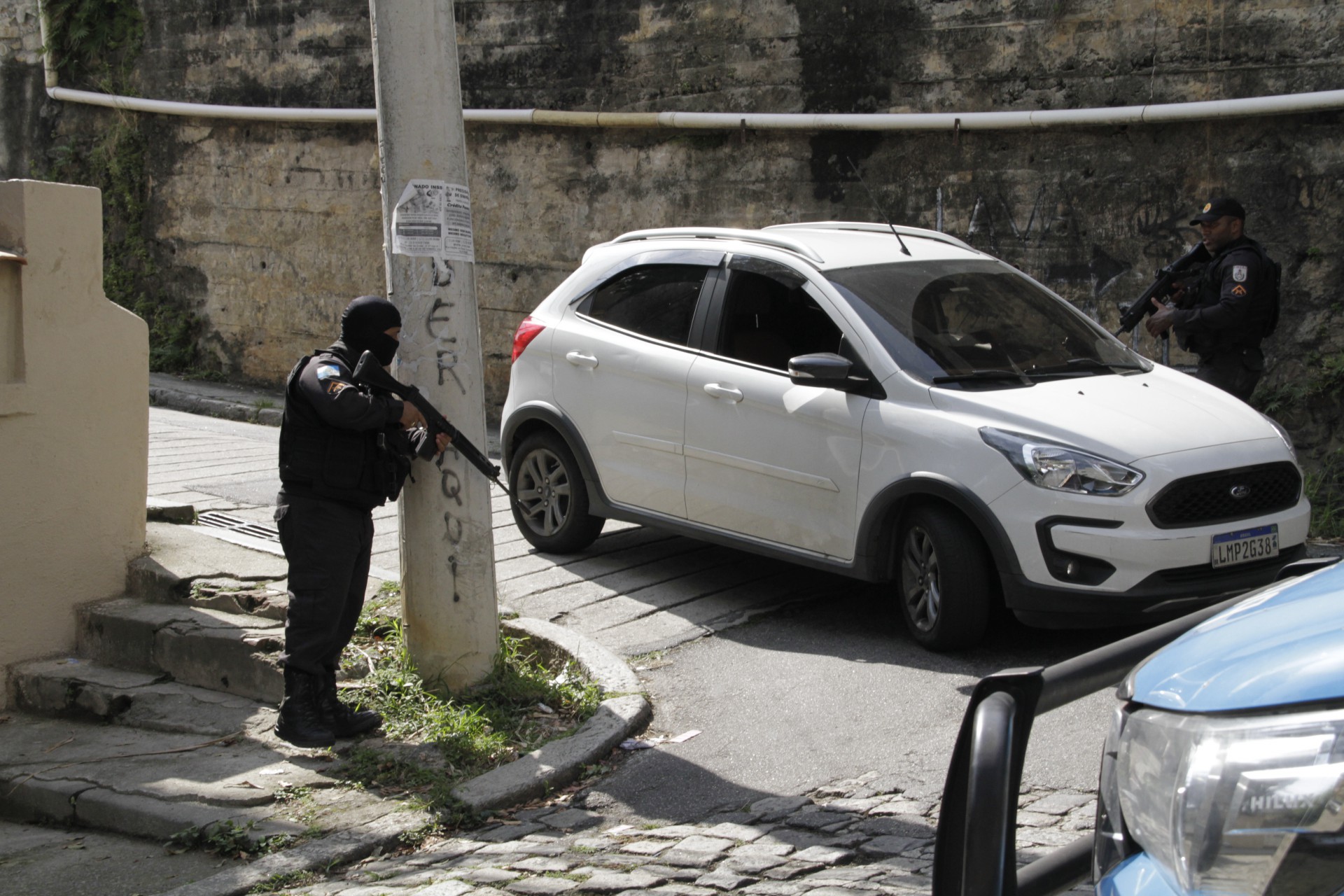 Operação da Policia Militar no morro da Formiga, na Tijuca zona norte do Rio de Janeiro,nesta quinta feira (06). - Marcos Porto/Agencia O Dia