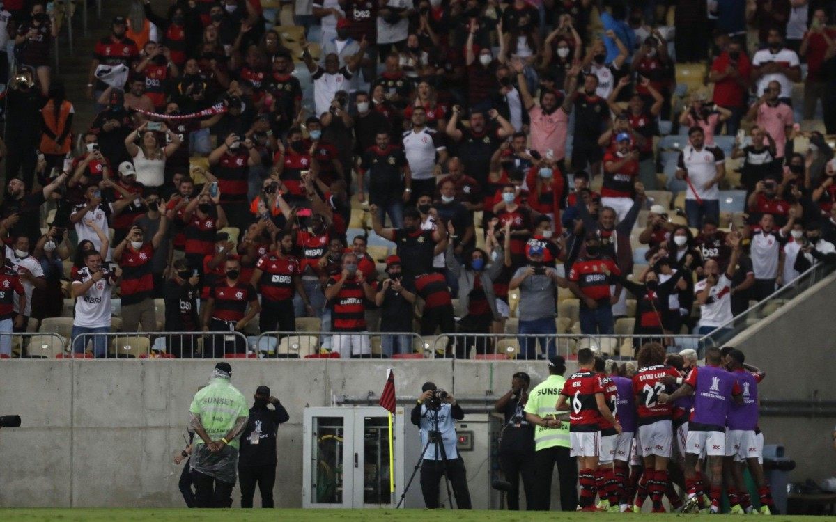 Flamengo venceu o Barcelona (EQU) pela Libertadores, no Ãºltimo dia 22 - Gilvan de Souza / Flamengo