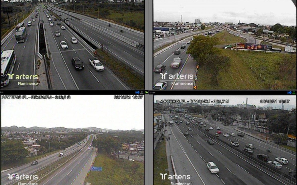 Trecho sob a concess&atilde;o da Arteris Fluminense
