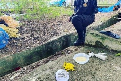 PM apreende drogas no bairro Monte Castelo em Volta Redonda