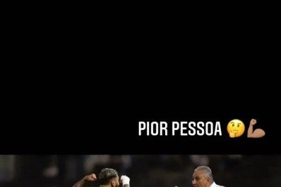 Gabigol, do Flamengo, ironiza declaração de Vampeta e brinca com Tite: 'Pior pessoa'