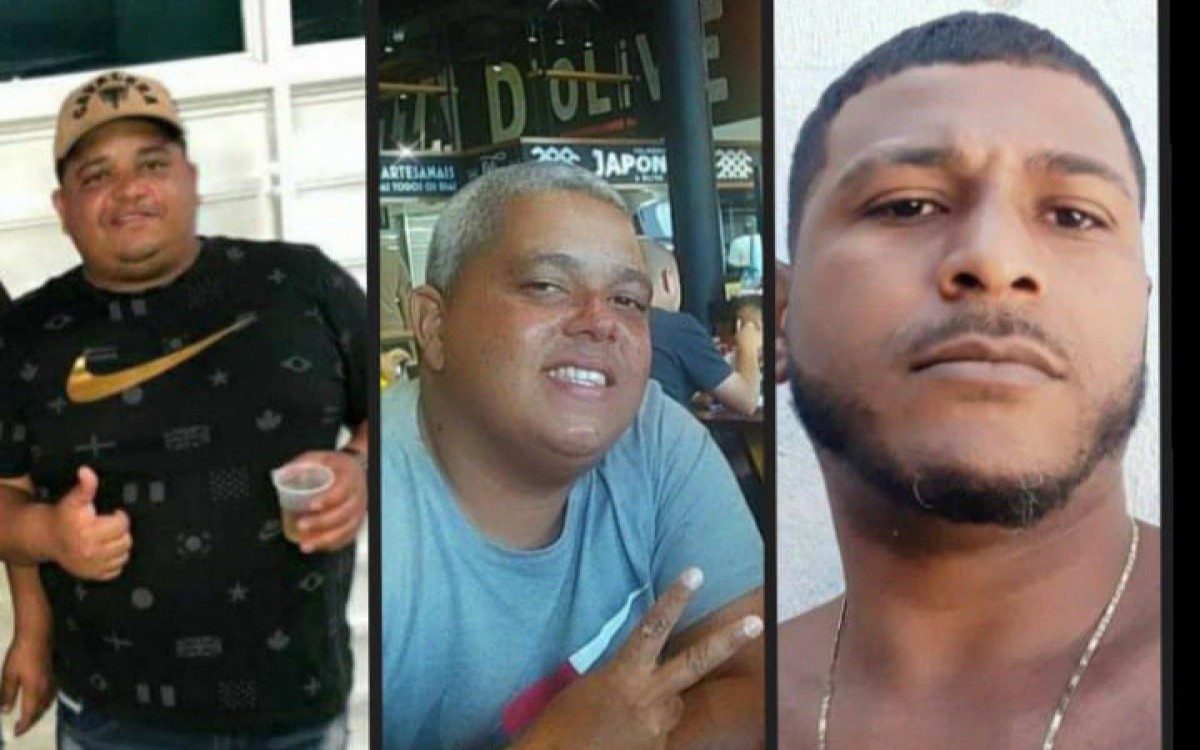 V&iacute;timas de ataque a tiros em bar em Senador Camar&aacute;, Fabio Luiz de Andrade Pereira, 34 anos, Renan de Andrade Pereira, 32 anos, e Eduardo da Silva Singh, 31 anos.