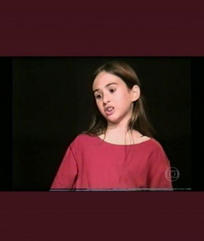 Tatá Werneck na infância - Reprodução