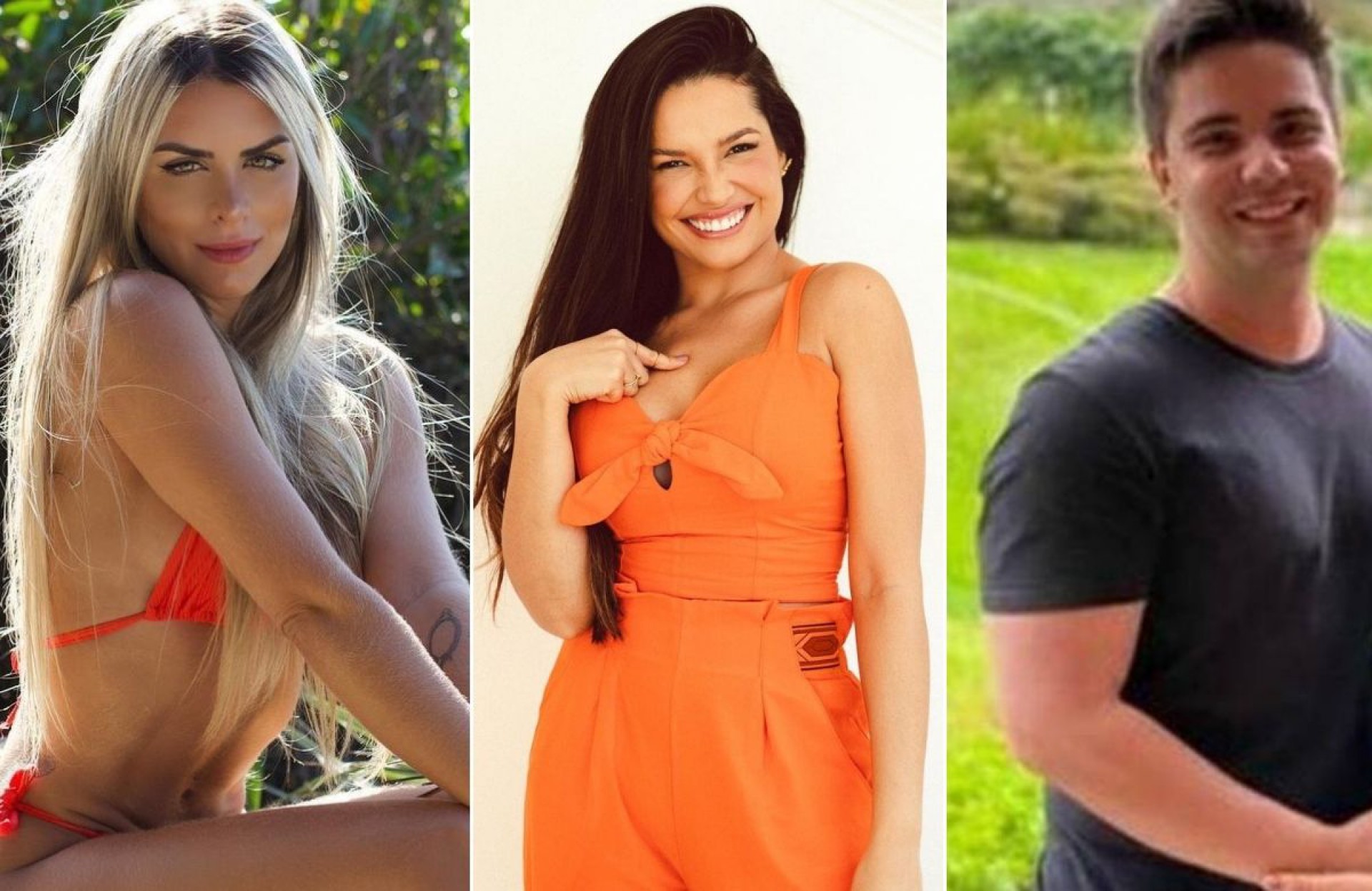 Priscilla Moura, Juliette Freire e Daniel Trovejani - fotos Reprodução