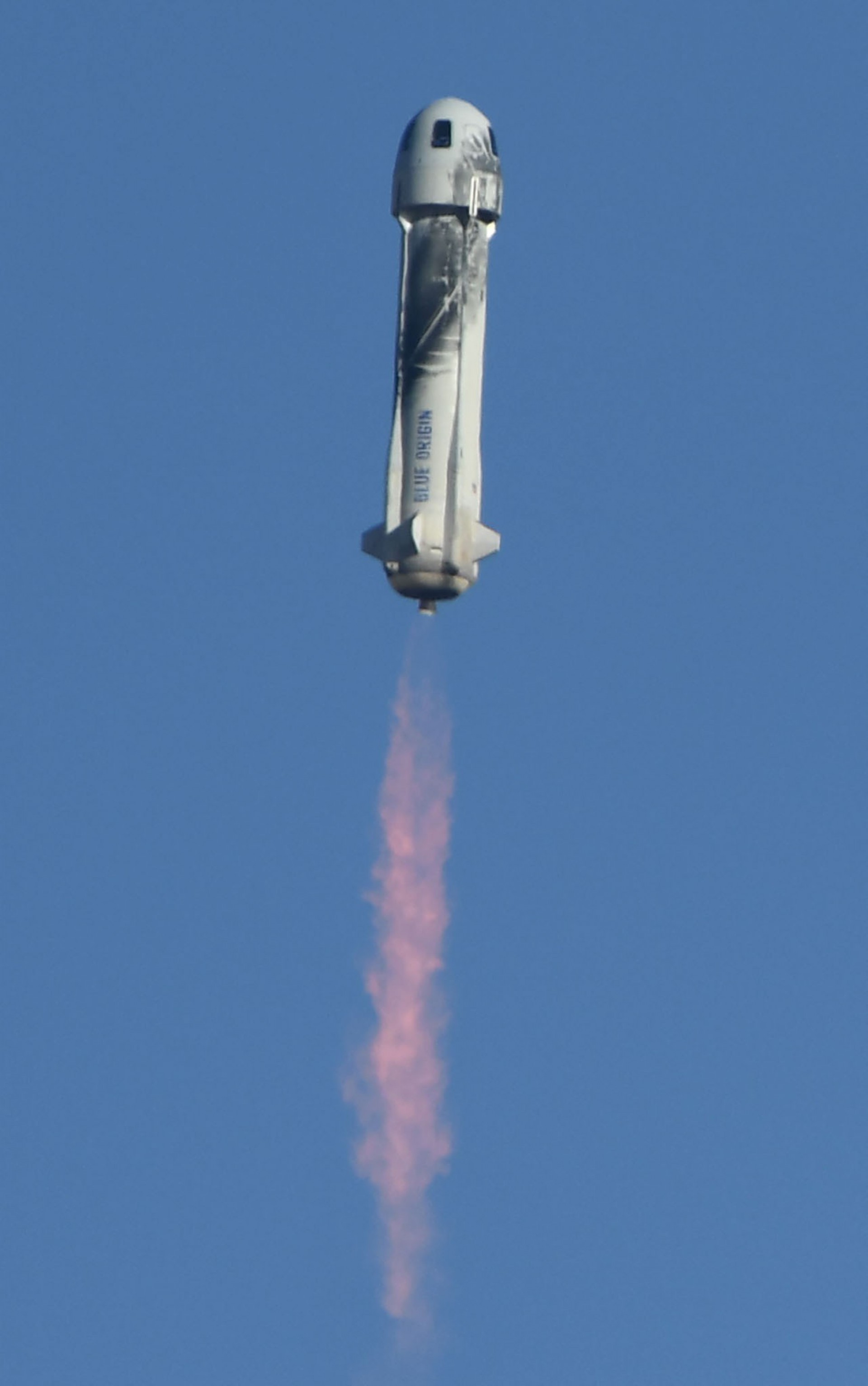 Lançamento do foguete New Shepard nesta quarta-feira, 13 - AFP