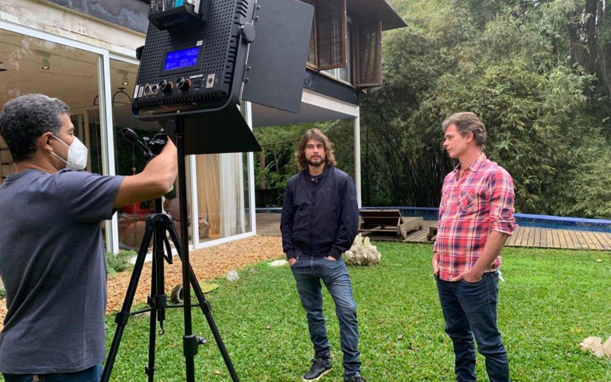 Pai e filho, João e Rafael Vitti falam sobre fama no 'Globo Repórter' - Globo/ Beatriz Sanson