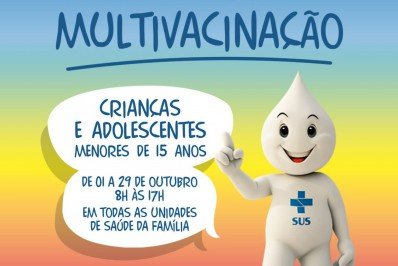 Maricá promove Dia D de Multivacinação para crianças e adolescentes neste sábado (17/10)