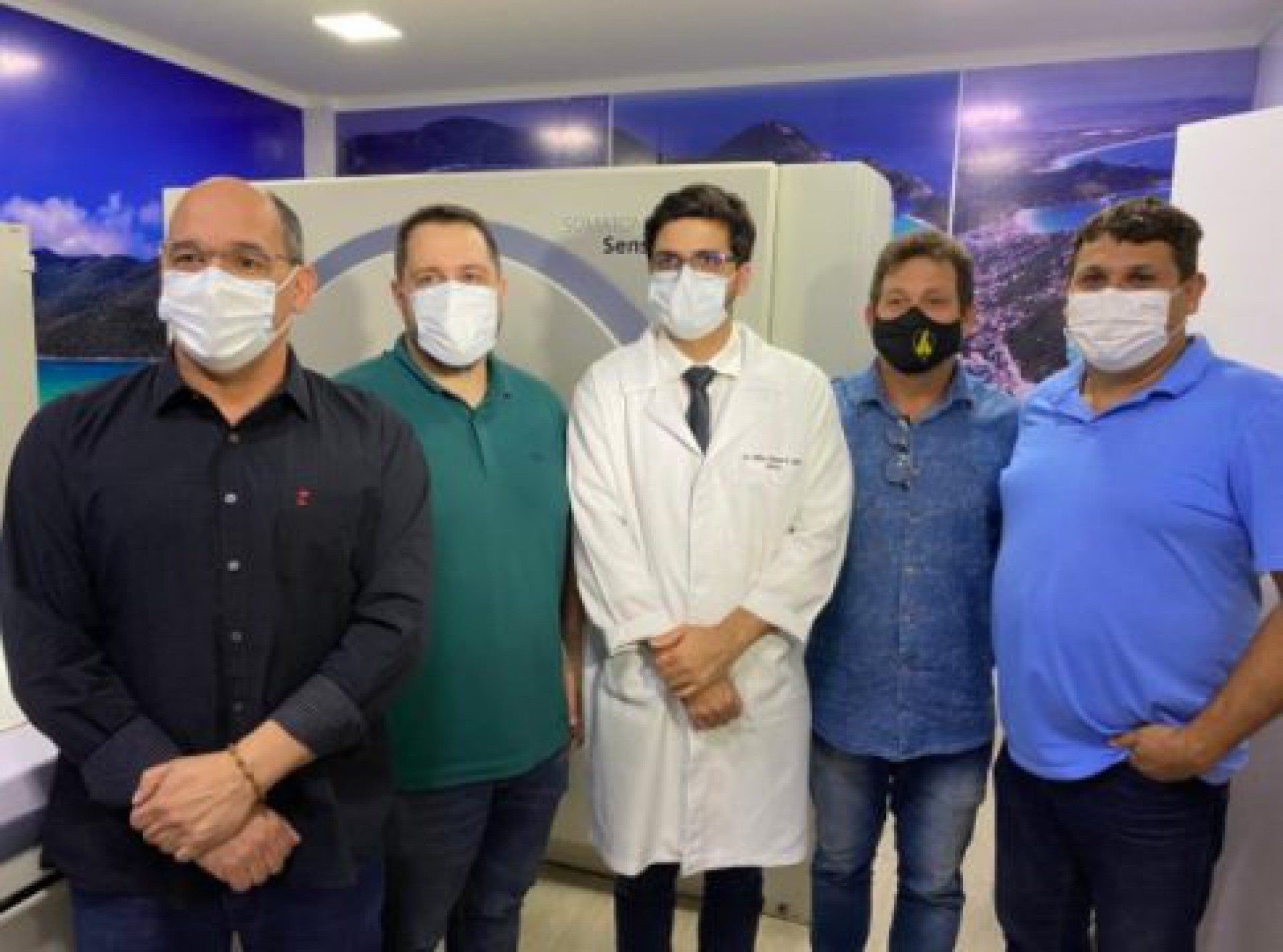 Diversas personalidades e políticos do município, como vereador Galego (REP) e o vice-prefeito, Deivinho Brito (SD), estavam presentes nessa inauguração - ASCOM