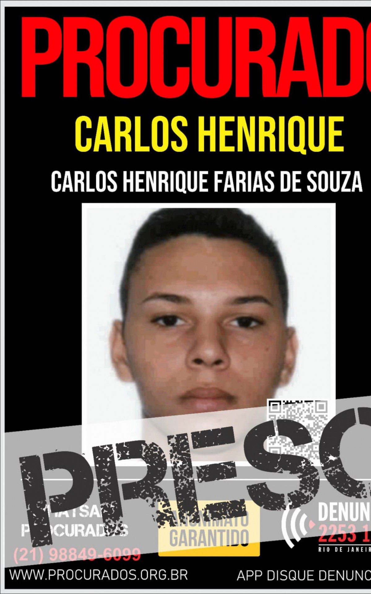 Em um dos seus crimes, Carlos Henrique de Souza teria roubado carga avaliada em cerca de R$ 42 mil
