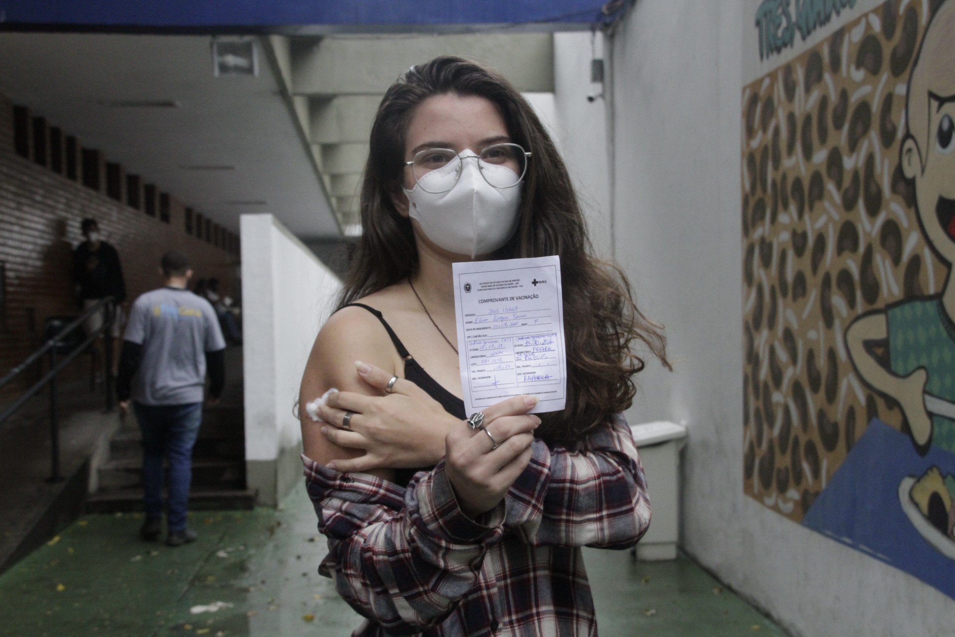 Pouca movimentação pra segunda dose no posto de saude Heitor Beltrão na Tijuca. - Marcos Porto/Agencia O Dia