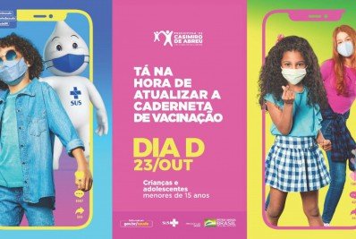 Atualização da caderneta de vacinação neste sábado (23) em Casimiro de Abreu