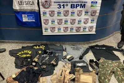 Operação Lei Seca prende quatro homens e apreende armas e granadas na Barra da Tijuca