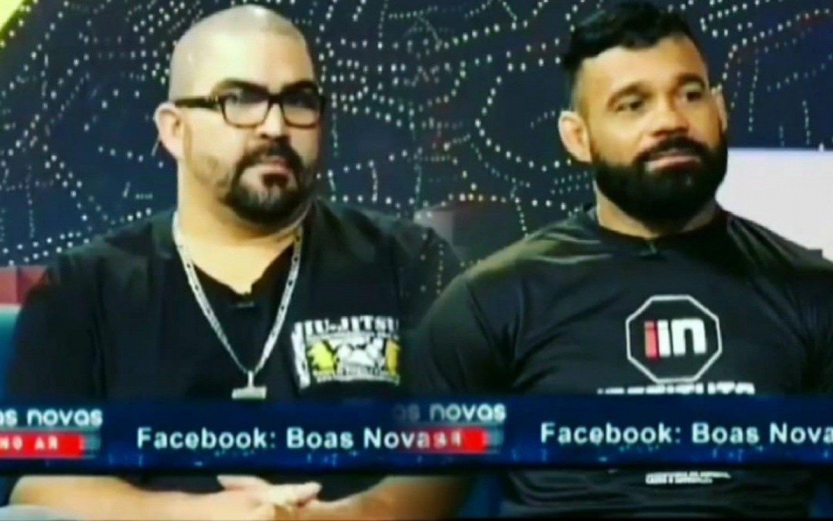 Robson Montanha e o mestre em artes marciais Marcio Duracel 