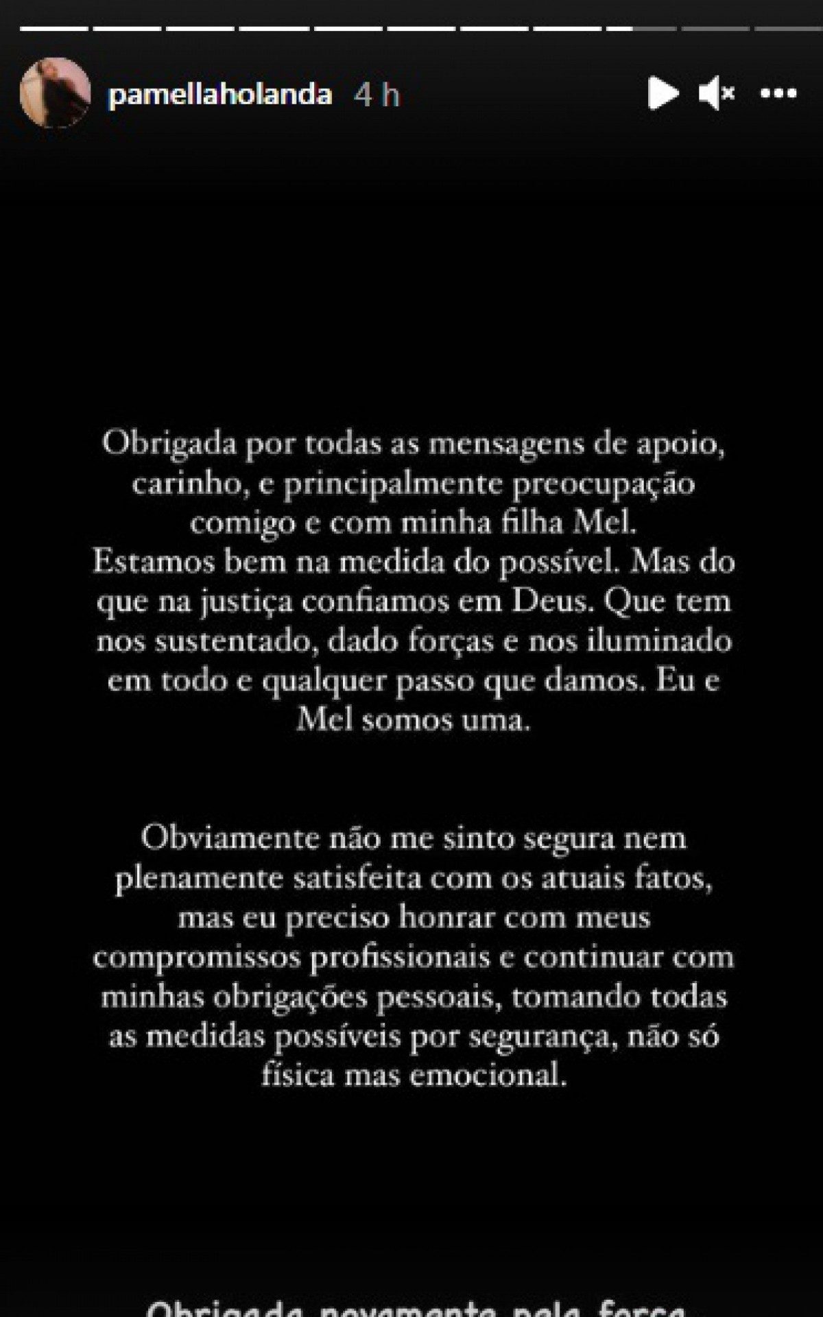 Pamella Holanda desabafa sobre soltura de DJ Ivis