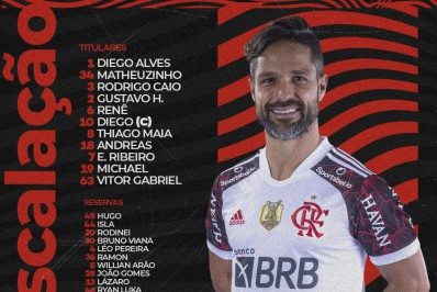 Sem Gabigol e Pedro, Fla terá Diego e Vitor Gabriel como novidades contra o Fluminense