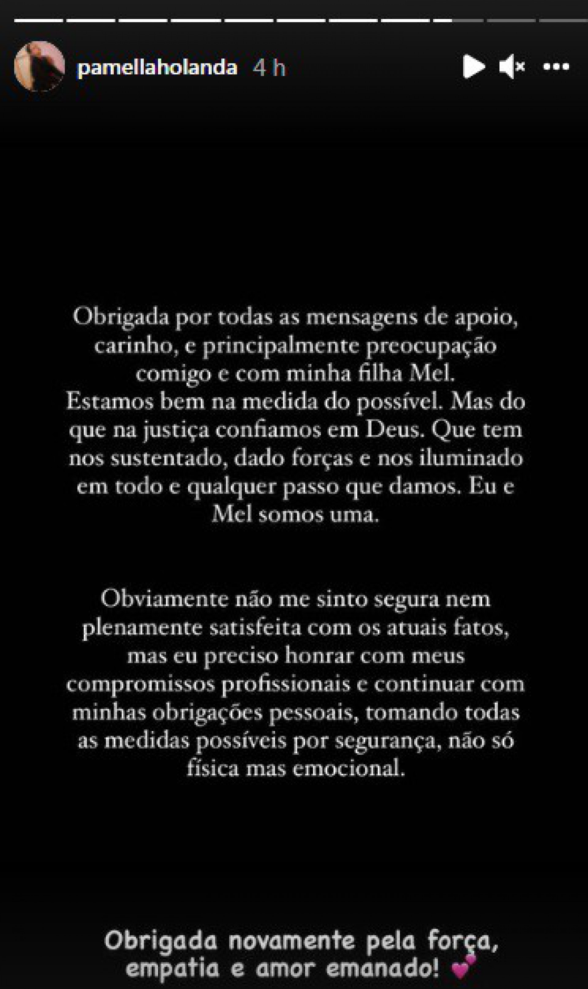 Pamella Holanda desabafa sobre soltura de DJ Ivis - reprodução do instagram
