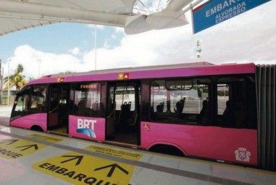 BRT com espaços exclusivos às mulheres começa a circular nesta segunda-feira