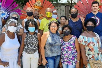 Presidentes das Alas da Inocentes de Belford Roxo aprovam fantasias