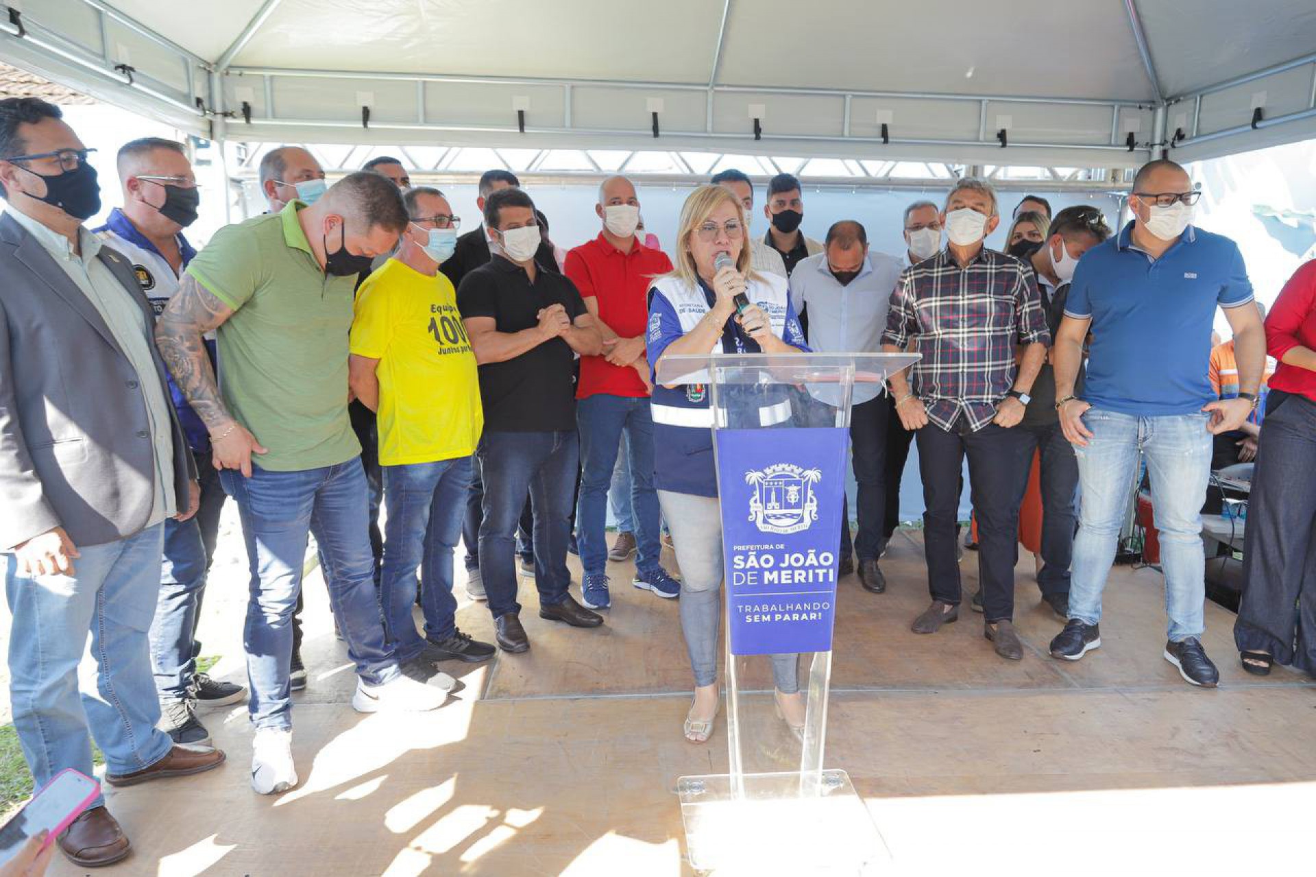 Secret&aacute;ria de Sa&uacute;de de S&atilde;o Jo&atilde;o de Meriti, Marcia Lucas - Aline Pe&ccedil;anha e D&eacute;bora Vit&oacute;ria