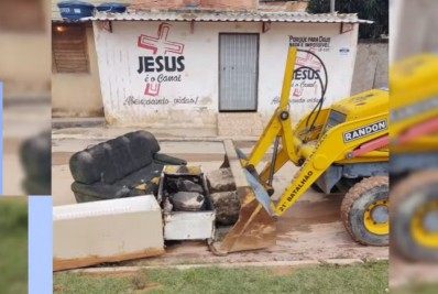 PM realiza operação para retirada de barricadas em comunidades de Meriti