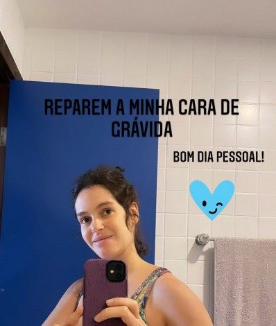 Maria Flor mostra barriga aos sete meses de gestação - Rprodução/Instagram
