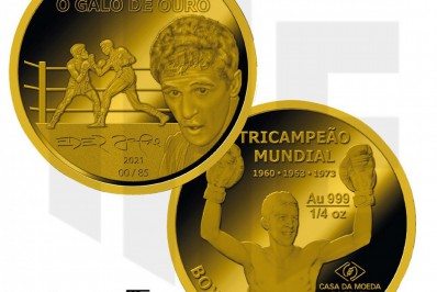 Éder Jofre recebe homenagem da Casa da Moeda em coleção de medalhas