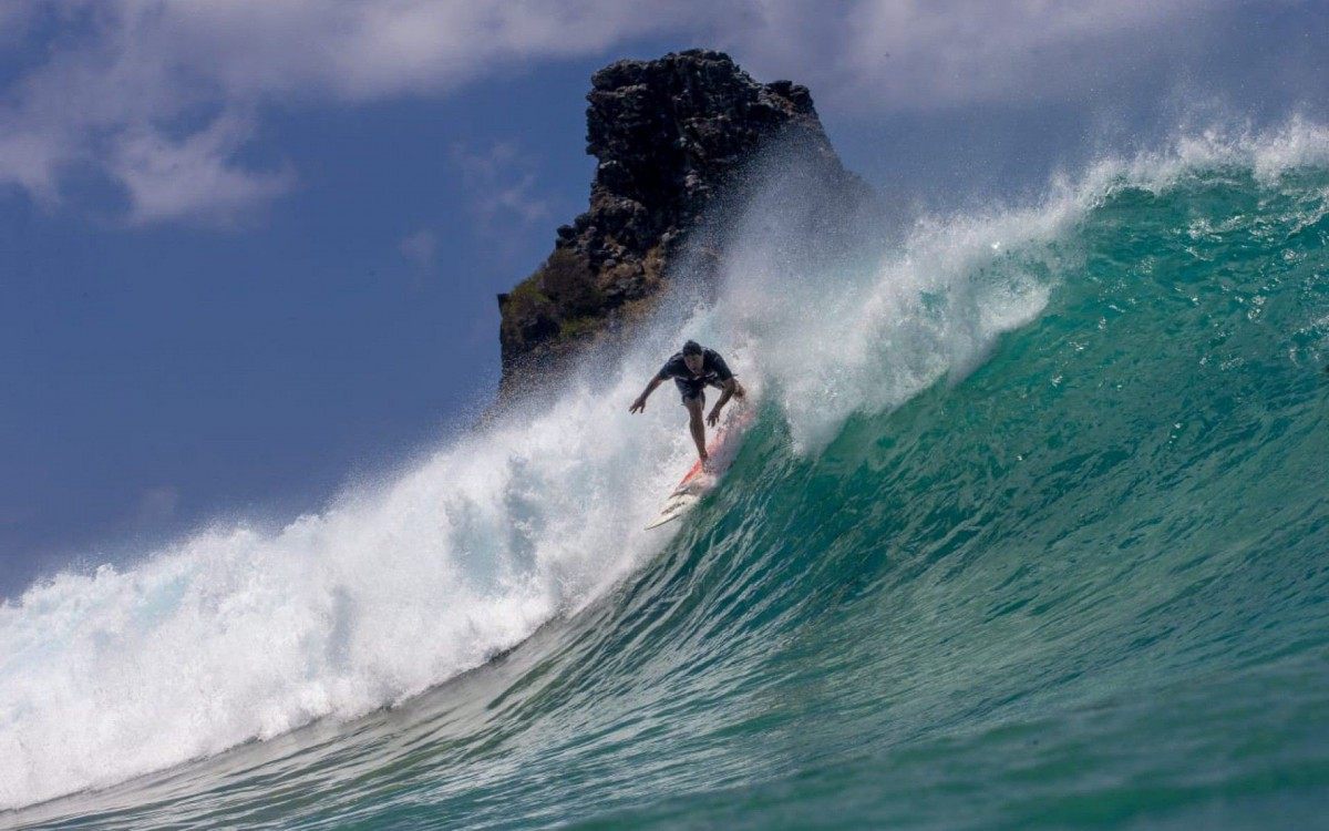 Andr&eacute; P&aacute;ssaro em Fernando de Noronha, na cacimba do padre.