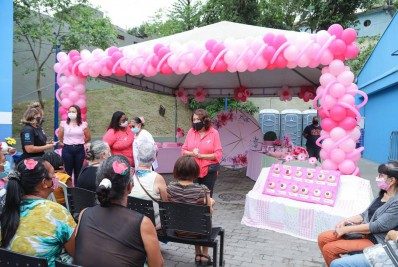 Unidade de Saúde do Jardim Sumaré recebeu ação educativa em comemoração ao Outubro Rosa