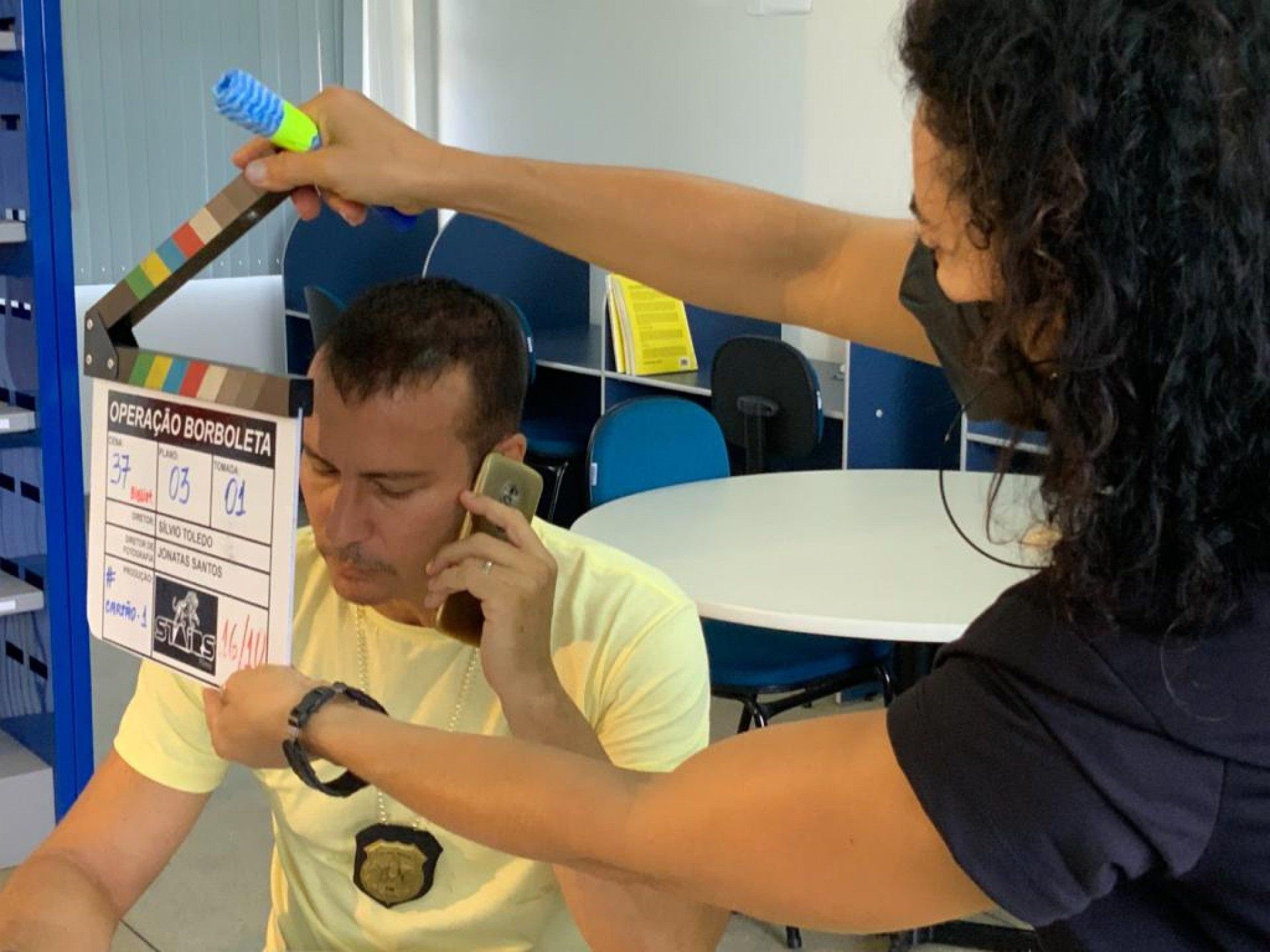 Fábio Campos nos bastidores - Foto: divulgação