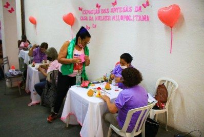 Casa da Mulher Nilopolitana realiza exposição de artesanato no Shopping Nilópolis Square