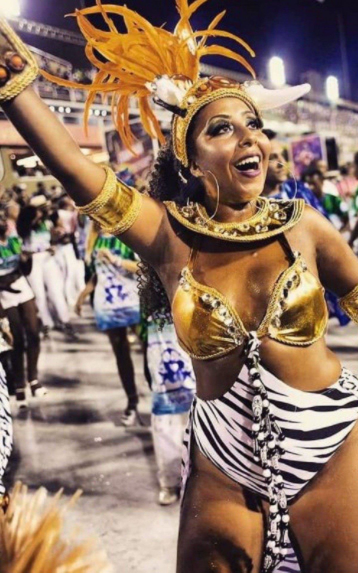 Kianne Colins era passista da Beija-Flor