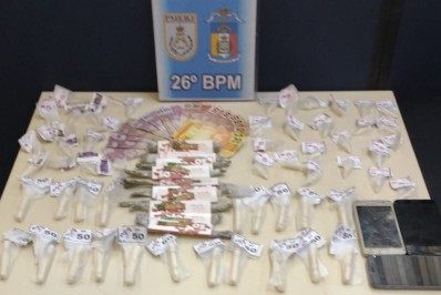 Homem é detido no bairro São Sebastião acusado de tráfico de drogas