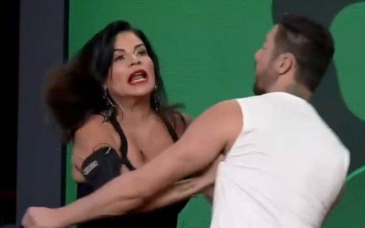 Solange Gomes briga com Erasmo - reprodução de vídeo