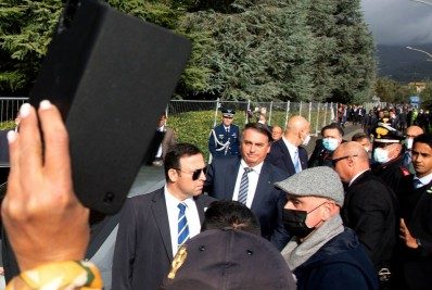 Bolsonaro e Salvini prestam homenagem a brasileiros mortos na Segunda Guerra Mundial