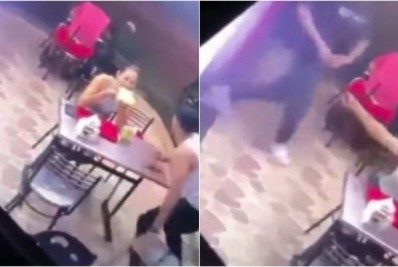 Vídeo: mulher não interrompe lanche durante assalto enquanto companheiro foge correndo