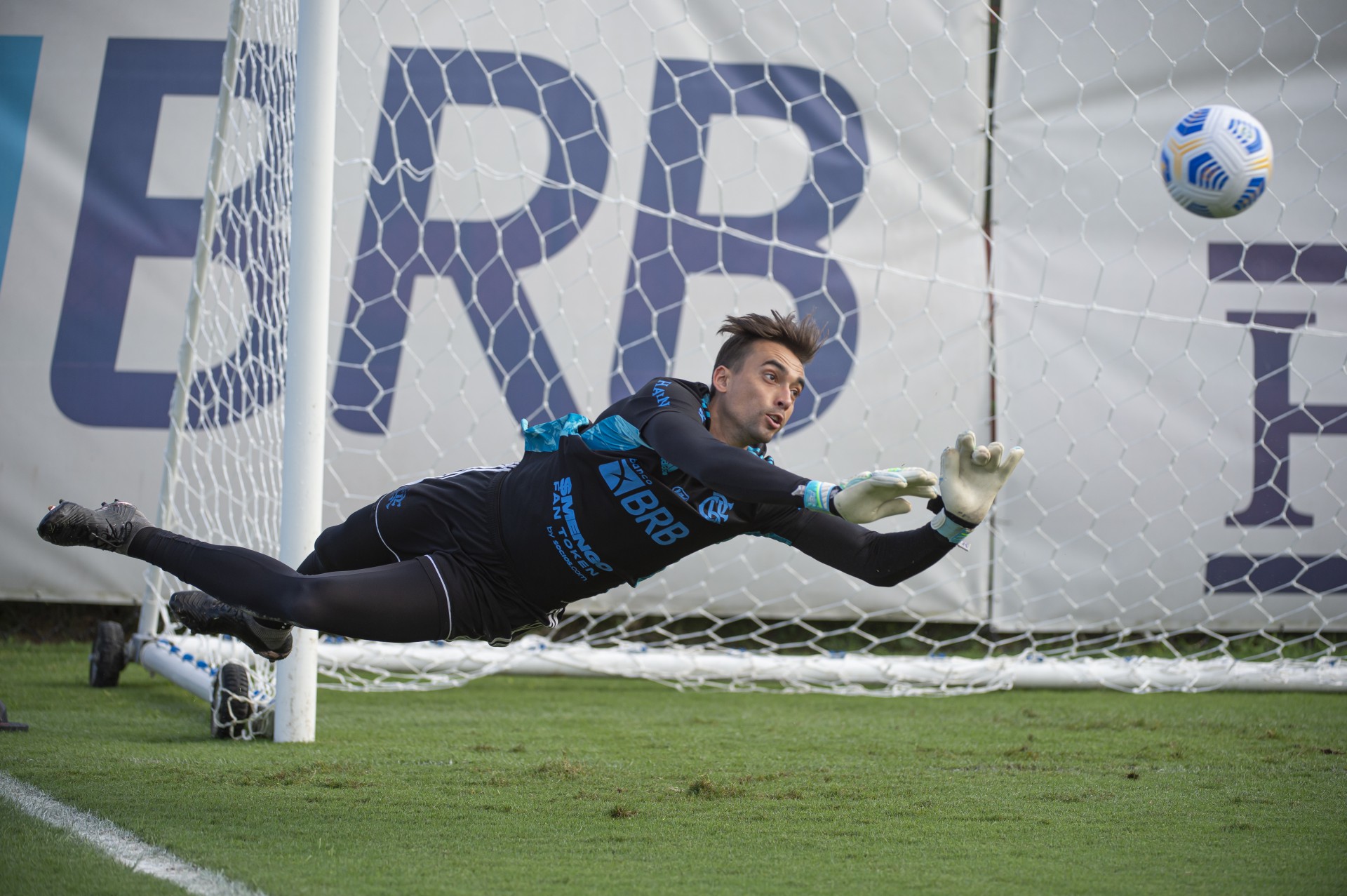 César durante treinamento no Ninho do Urubu - Alexandre Vidal/Flamengo