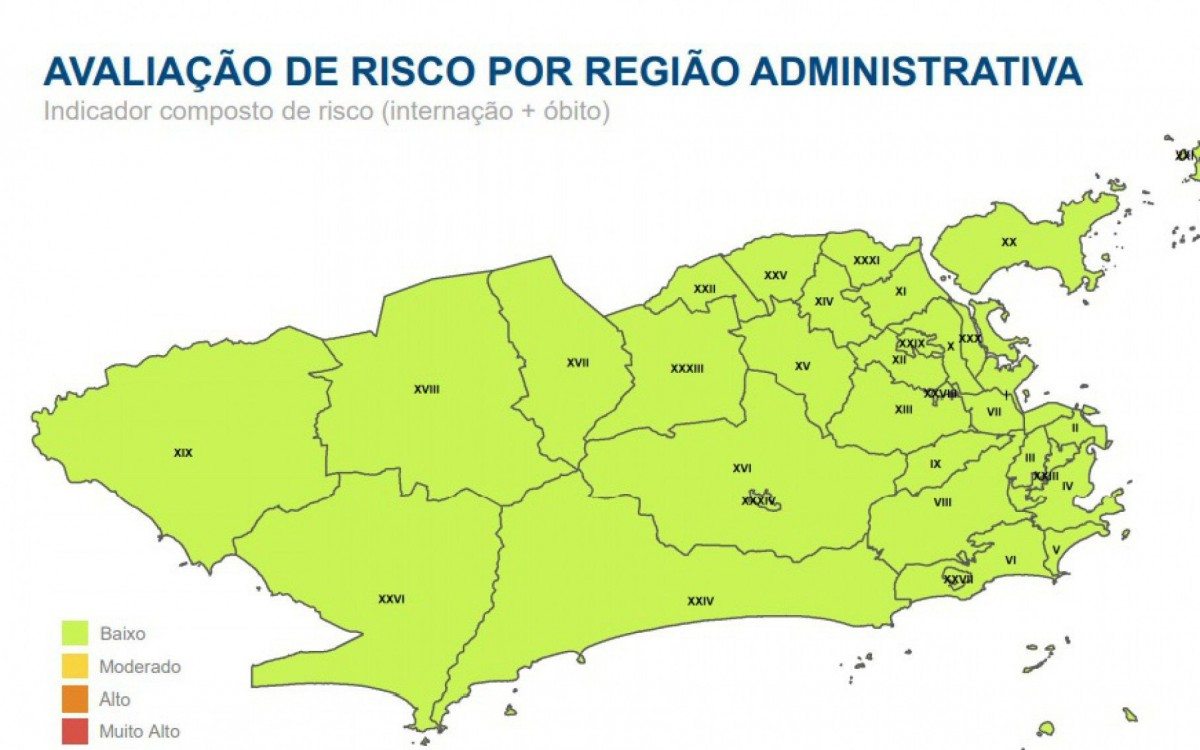 Cidade Do Rio Tem Todas As Regioes Com Baixo Risco Para Covid 19 Pela Segunda Semana Seguida Rio De Janeiro O Dia