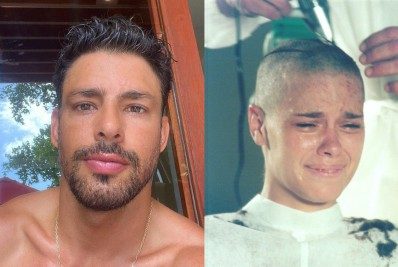 Cauã Reymond renova o visual e recria cena famosa de 'Laços de Família'