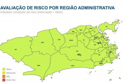 Cidade do Rio tem todas as regiões com baixo risco para covid-19 pela segunda semana seguida